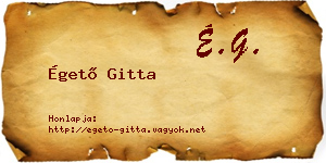 Égető Gitta névjegykártya